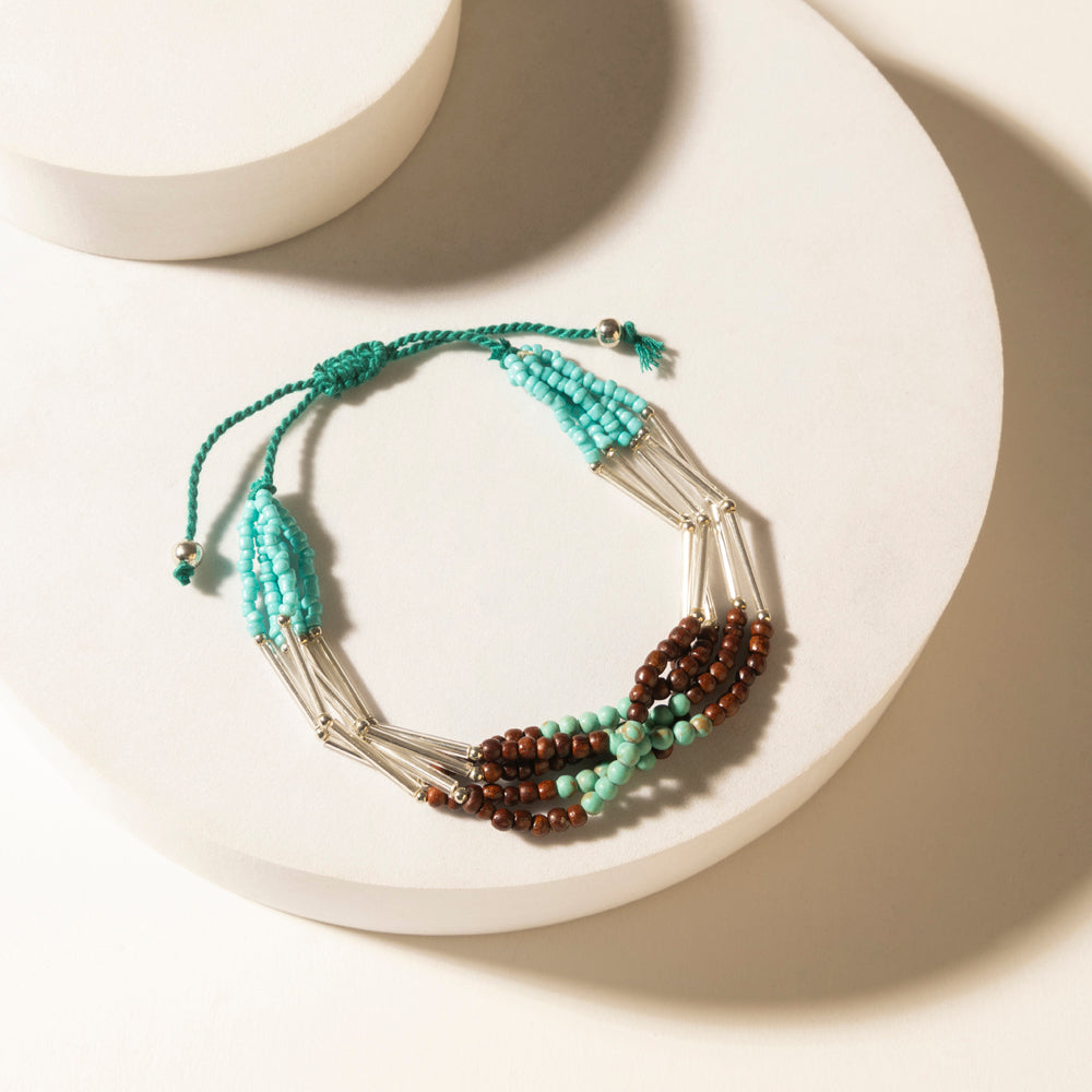 Myra Rustler's Love Beaded Bracelet in Rover Mesa - PhishStones Products