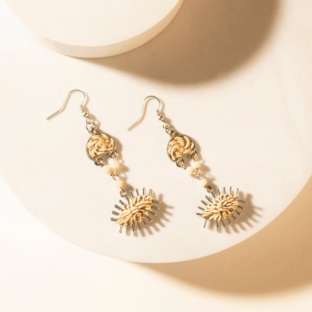 Myra Sunburst Trail Earrings in Prairie Gold - PhishStones Products
