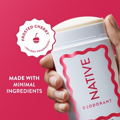 Native Holiday Limited Edition Aluminum - Free Deodorant Frosted Cherry 2.65oz - New - PhishStones Products