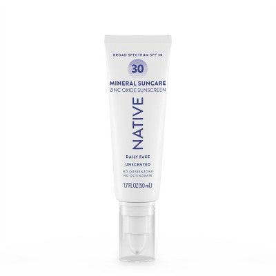 Native Mineral Face Lotion Unscented SPF 30 1.7 fl oz - Imperfect Box - PhishStones Products