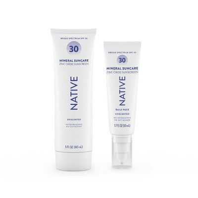 Native Mineral Face Lotion Unscented SPF 30 1.7 fl oz - Imperfect Box - PhishStones Products