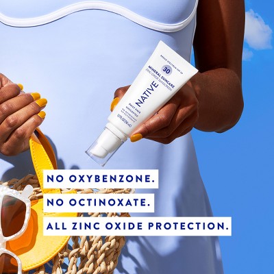 Native Mineral Face Lotion Unscented SPF 30 1.7 fl oz - Imperfect Box - PhishStones Products