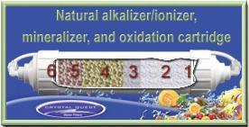 Natural (Alkalinize) Ionizer, Mineralizer and Oxidation Inline Cartridge