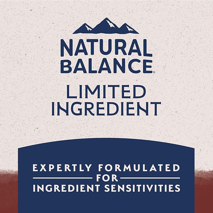 Natural Balance Limited Ingredient Adult Dry Dog Food with Healthy Grains, Beef & Brown Rice Recipe, 12 Pound (Pack of 1) - PhishStones Products
