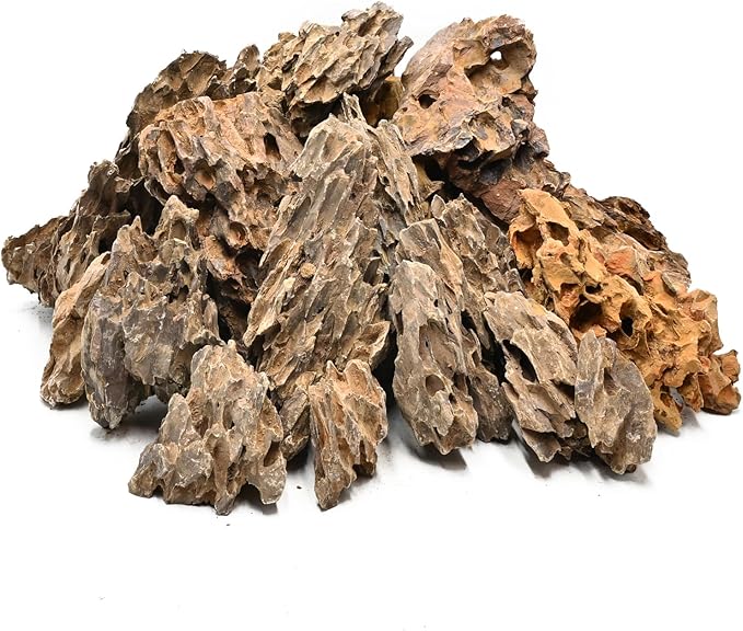 Natural Rock Stone 10LB Fish tank rock for Aquarium Landscaping Models Fish Tank Decoration, Freshwater Planted Aquariums and Amphibian enclosures - 2 - 6 inches - PhishStones Products