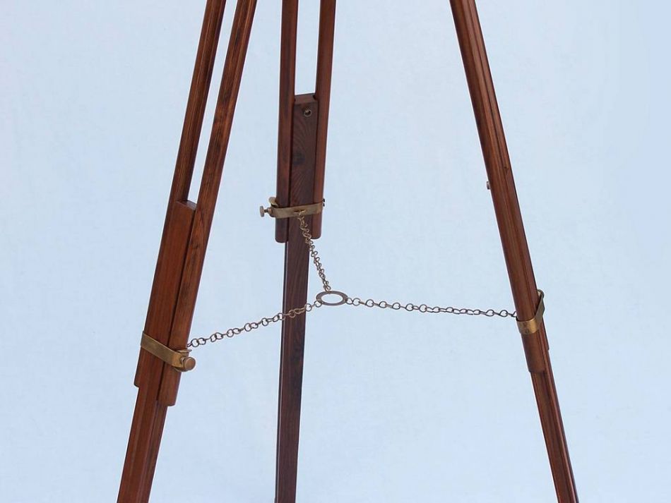 Floor Standing Antique Brass Anchormaster Telescope 65""