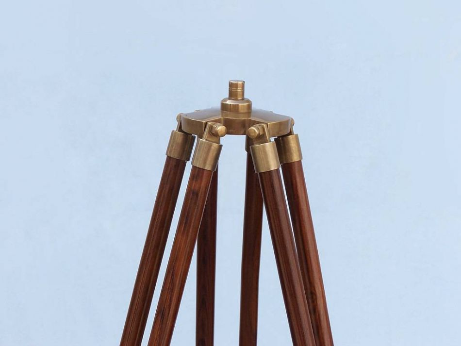 Floor Standing Antique Brass Anchormaster Telescope 65""