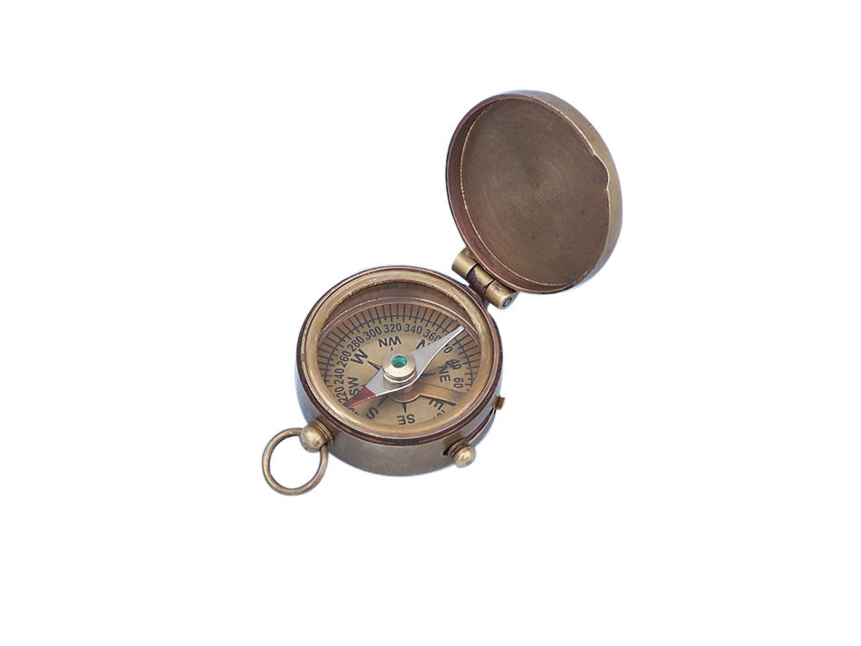 Antique Brass Magellan Compass 2""