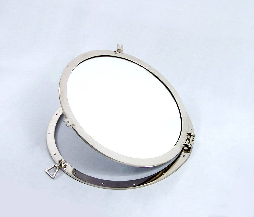 Deluxe Class Chrome Decorative Ship Porthole Mirror 30""