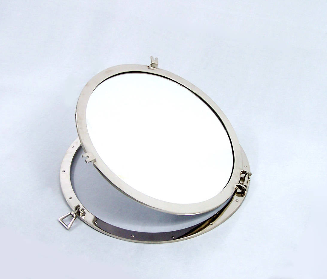 Deluxe Class Chrome Decorative Ship Porthole Mirror 30""