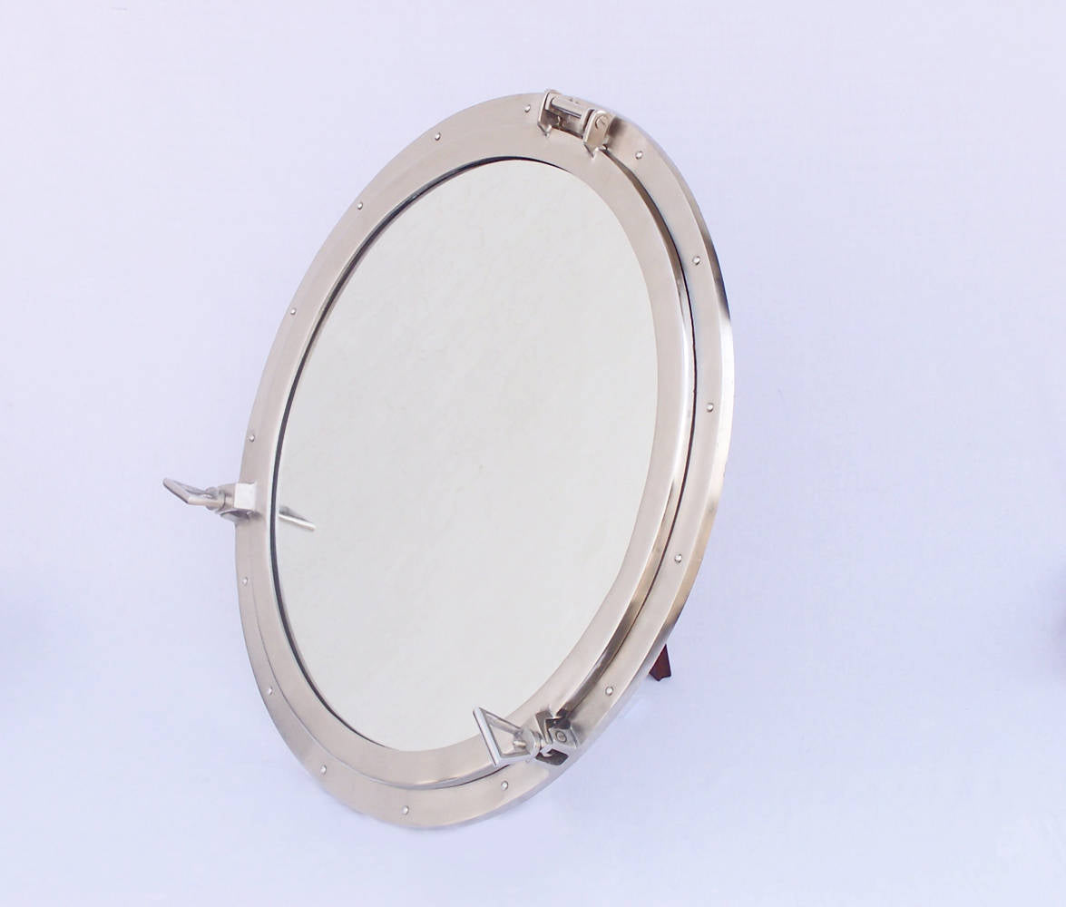 Deluxe Class Chrome Decorative Ship Porthole Mirror 30""