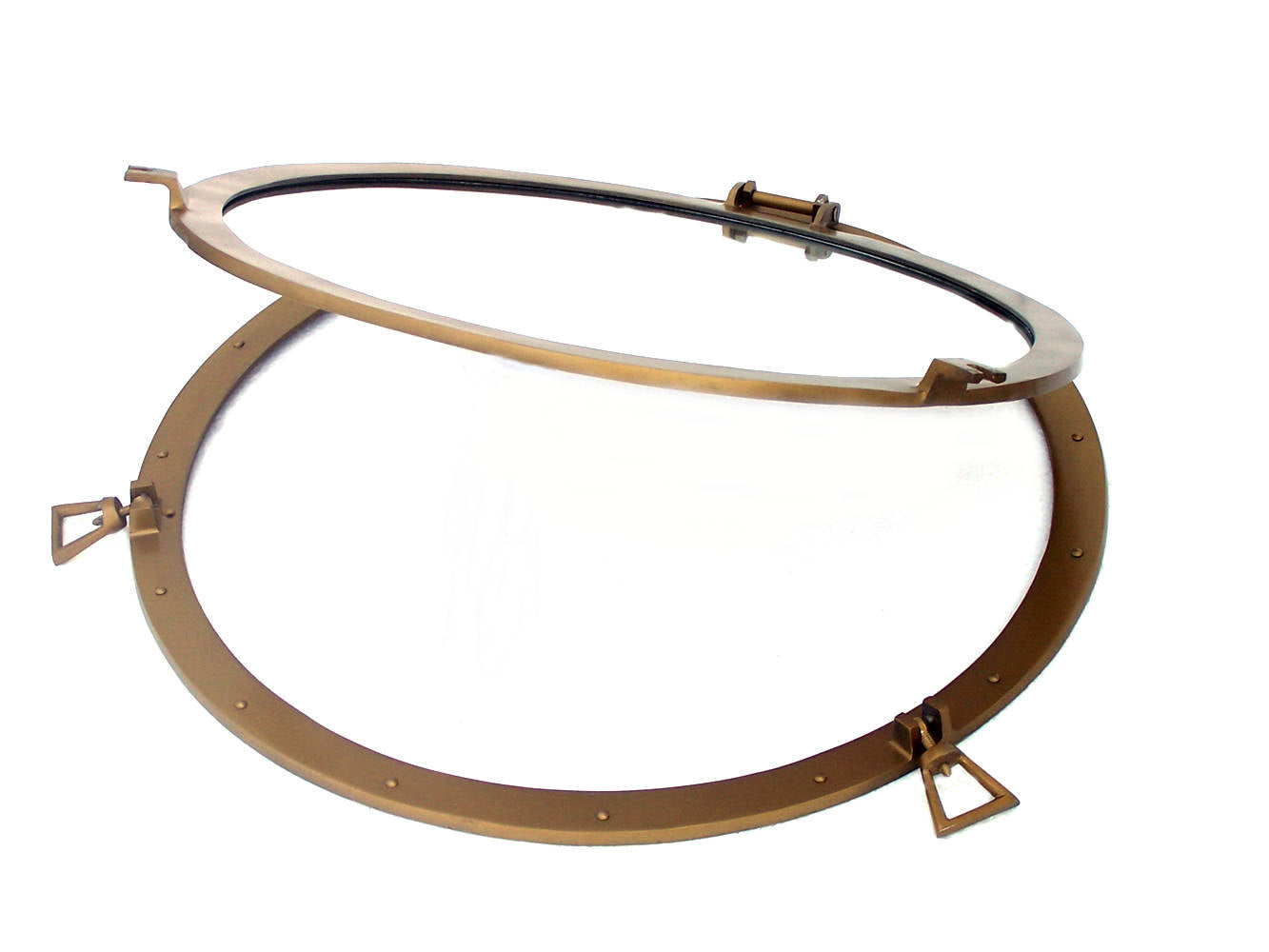 Deluxe Class Antique Brass Decorative Ship Porthole Mirror 30""