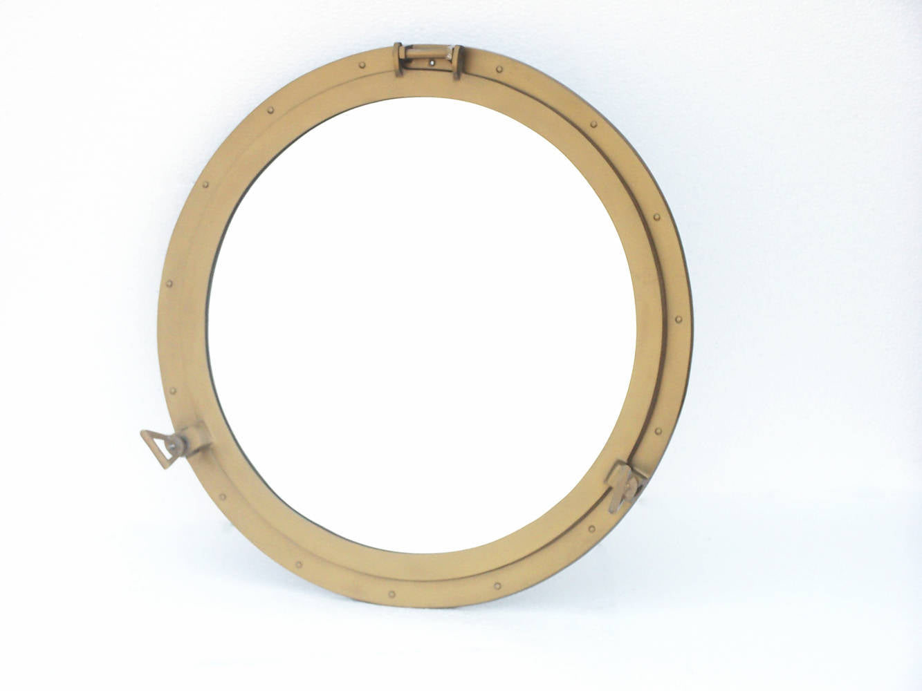 Deluxe Class Antique Brass Decorative Ship Porthole Mirror 30""