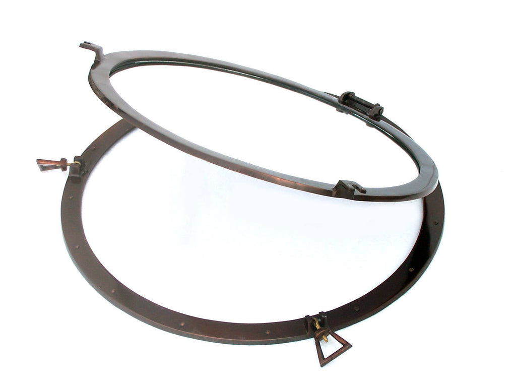 Deluxe Class Antique Copper Decorative Ship Porthole Mirror 30""
