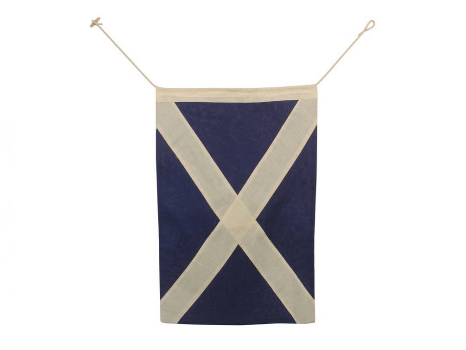 Letter M Cloth Nautical Alphabet Flag Decoration 20""