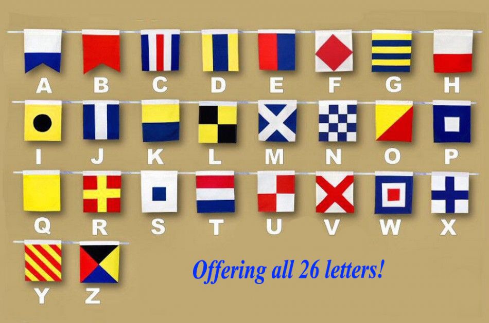 Letter D Rustic Wooden Nautical Alphabet Flag Decoration 16""