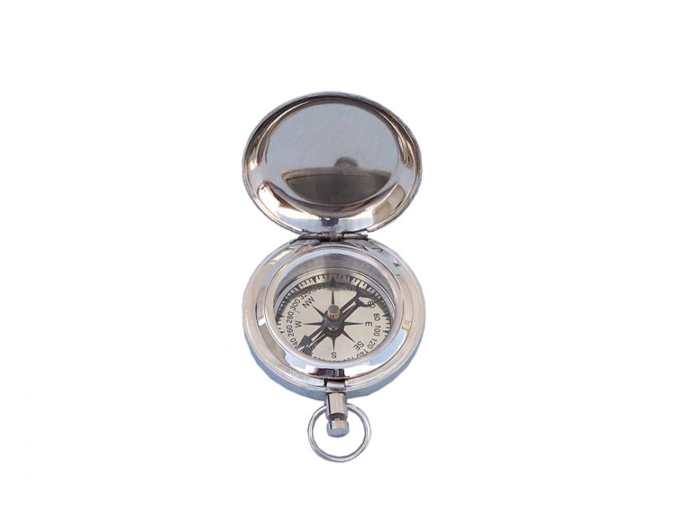 Chrome Anchor Scout's Push Button Compass 2""