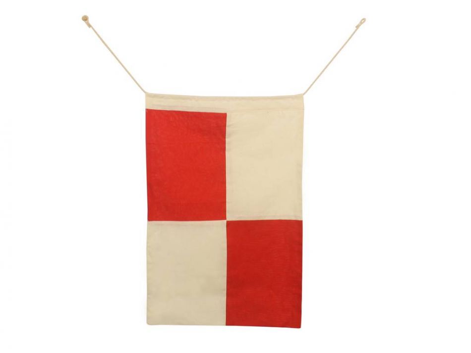 Letter U Cloth Nautical Alphabet Flag Decoration 20""