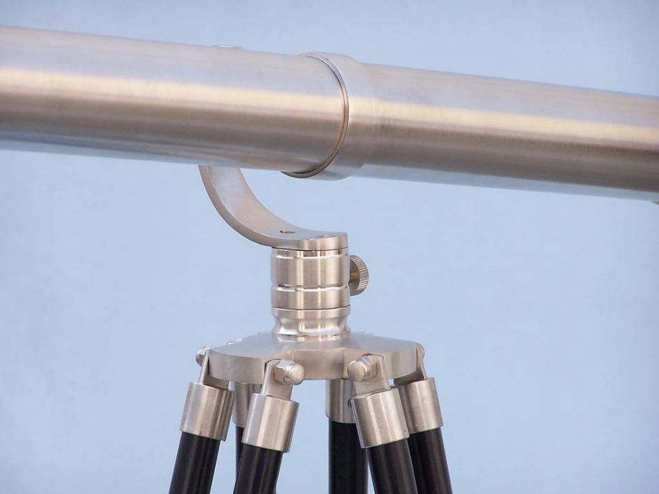 Floor Standing Brushed Nickel Galileo Telescope 65""
