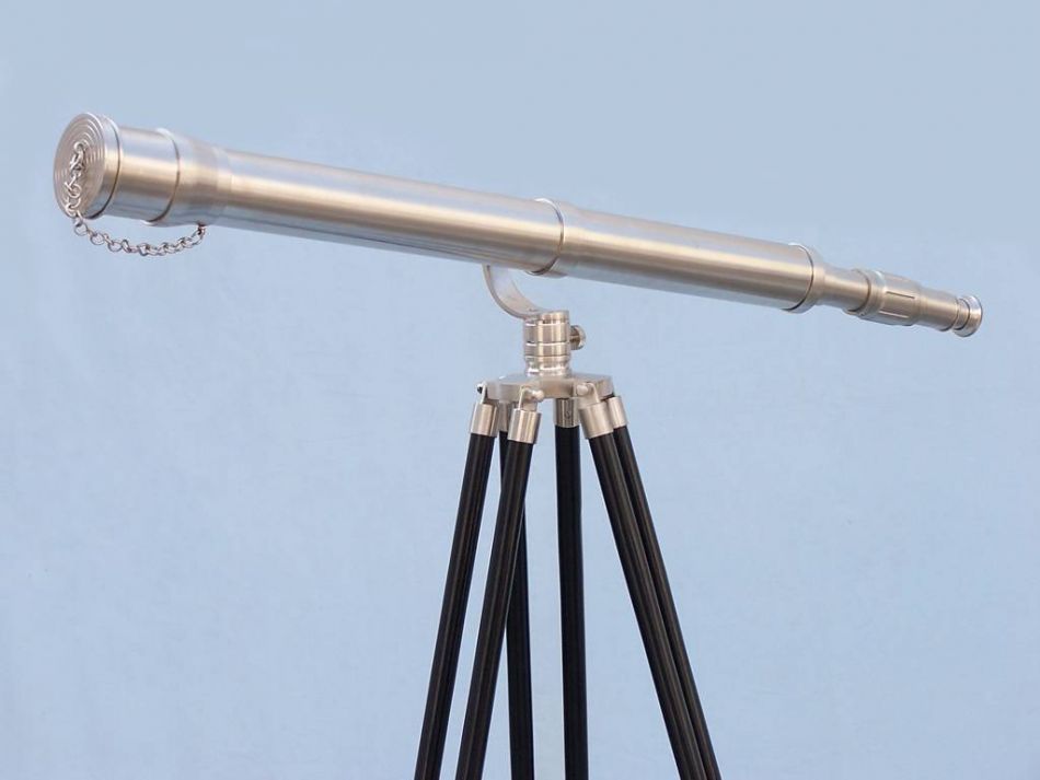 Floor Standing Brushed Nickel Galileo Telescope 65""