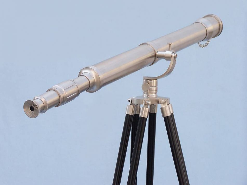 Floor Standing Brushed Nickel Galileo Telescope 65""