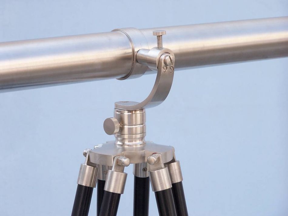 Floor Standing Brushed Nickel Galileo Telescope 65""