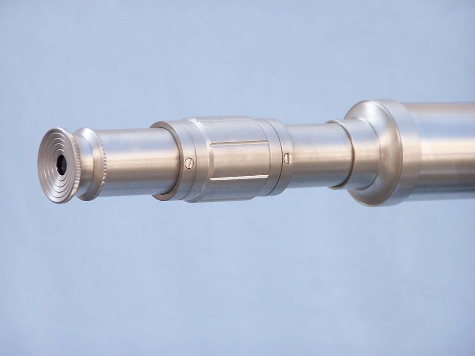 Floor Standing Brushed Nickel Galileo Telescope 65""