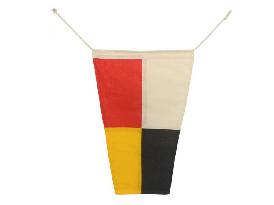 Number 9 - Nautical Cloth Signal Pennant Decoration 20""