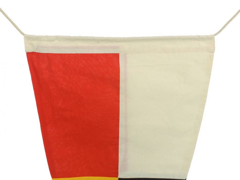 Number 9 - Nautical Cloth Signal Pennant Decoration 20""