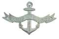Antique Bronze Cast Iron Ship Happens Anchor Sign 8""