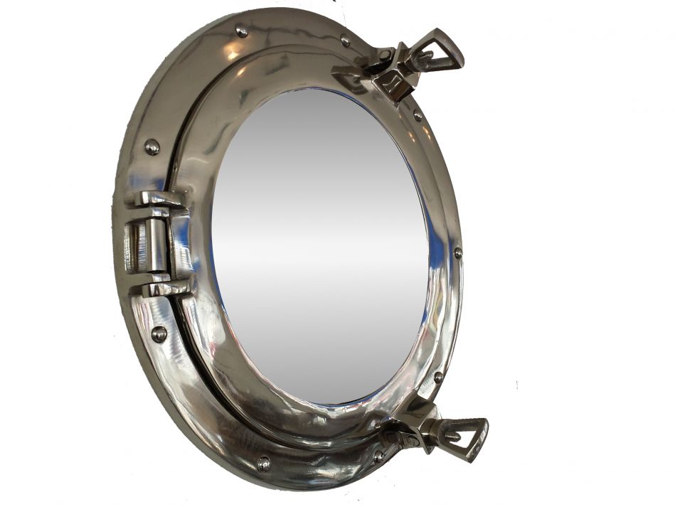 Deluxe Class Chrome Porthole Mirror 17""