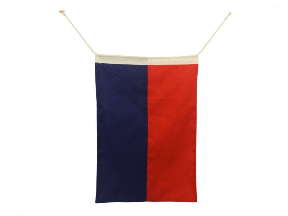 Letter E Cloth Nautical Alphabet Flag Decoration 20""