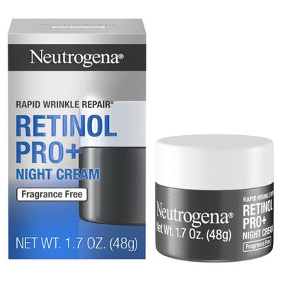 Neutrogena Rapid Wrinkle Repair Pro + 0.3% Night Cream 1.7 fl oz - Imperfect Box - PhishStones Products