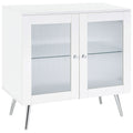 Nieta 2 - door Engineered Wood Accent Cabinet White High Gloss - PhishStones Products