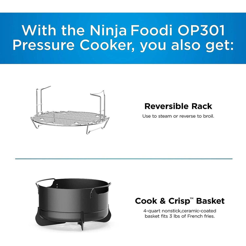Ninja Pressure Cookers & Canners, 6.5 qt, Black (Refurbished) - PhishStones Products