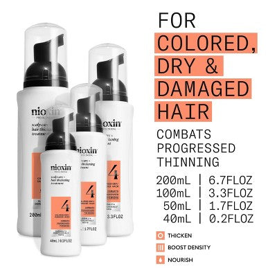 Nioxin System 4 Hair Treatment 3.3 fl oz - New - PhishStones Products