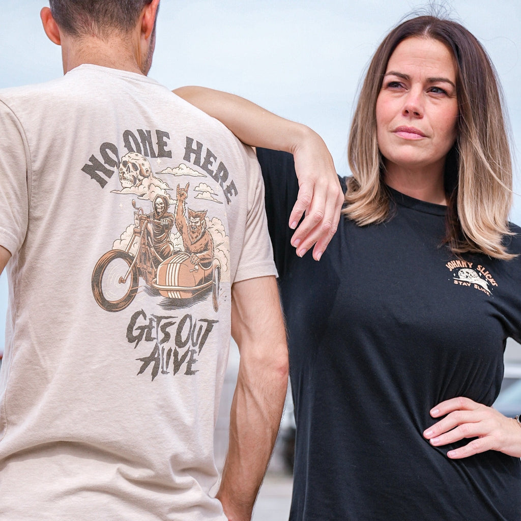 No one here gets out alive T-shirt - PhishStones Products