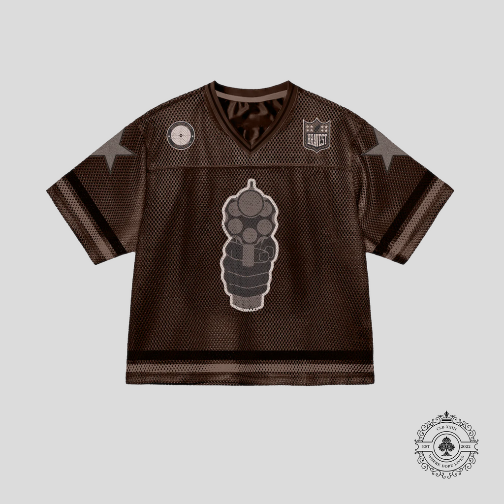 Bravest Studio 911 Football Jersey in Brown