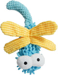 Nocciola Plush Squeaky Dog Toys, Cute Durable Stuffed Crinkle Puppy Pet Chew Toys for Large Medium Small Dogs - Dragonfly - PhishStones Products