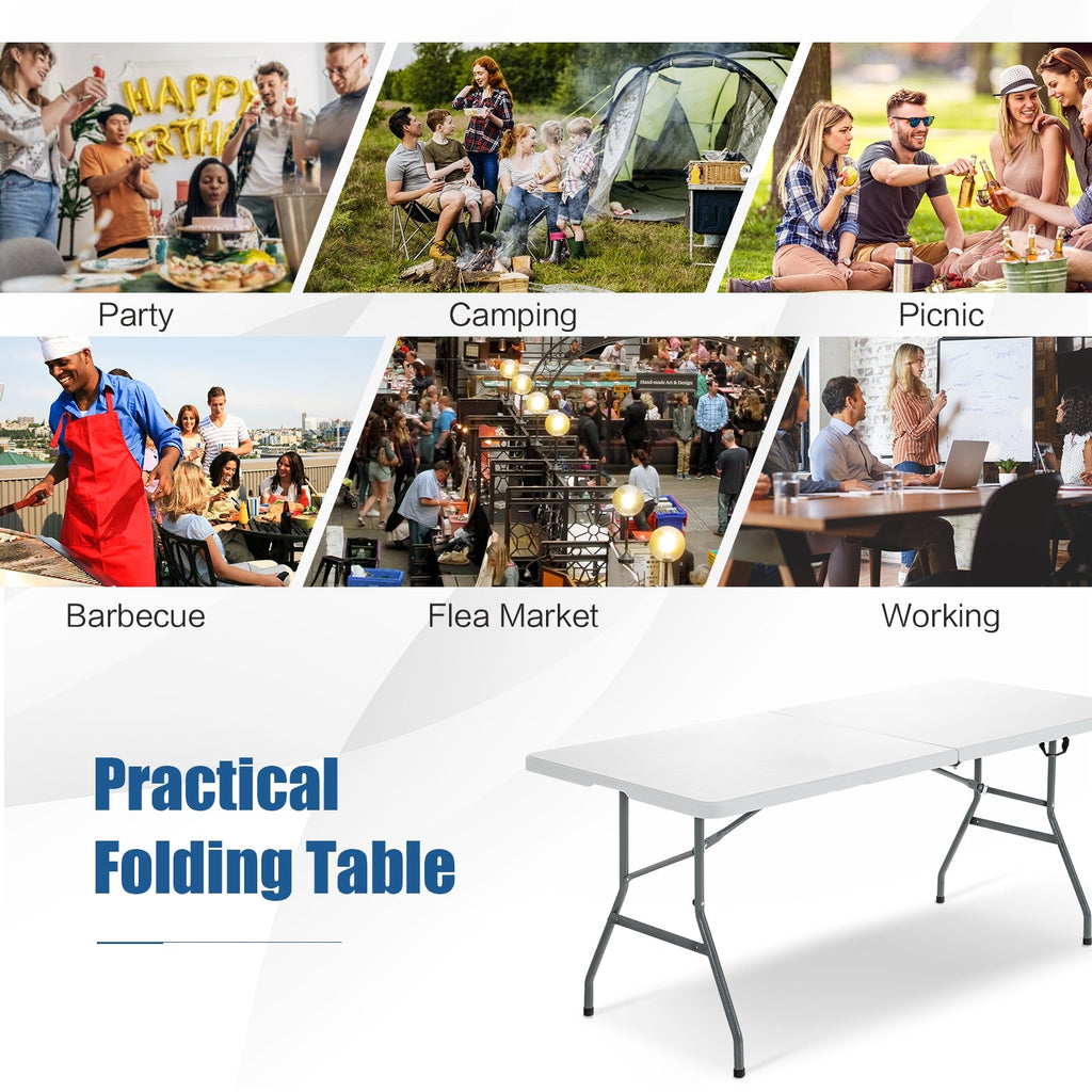 Portable Folding Camping Table with Carrying Handle