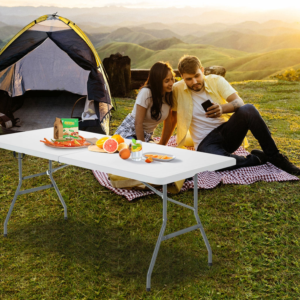 Portable Folding Camping Table with Carrying Handle