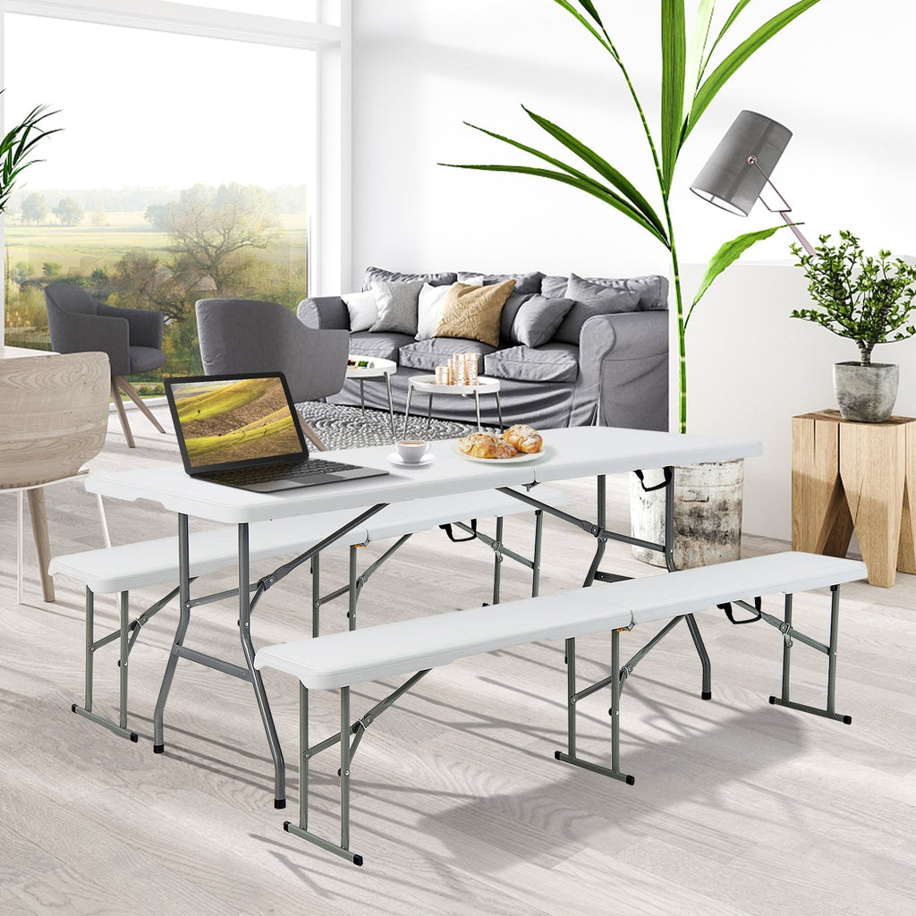 Portable Folding Camping Table with Carrying Handle