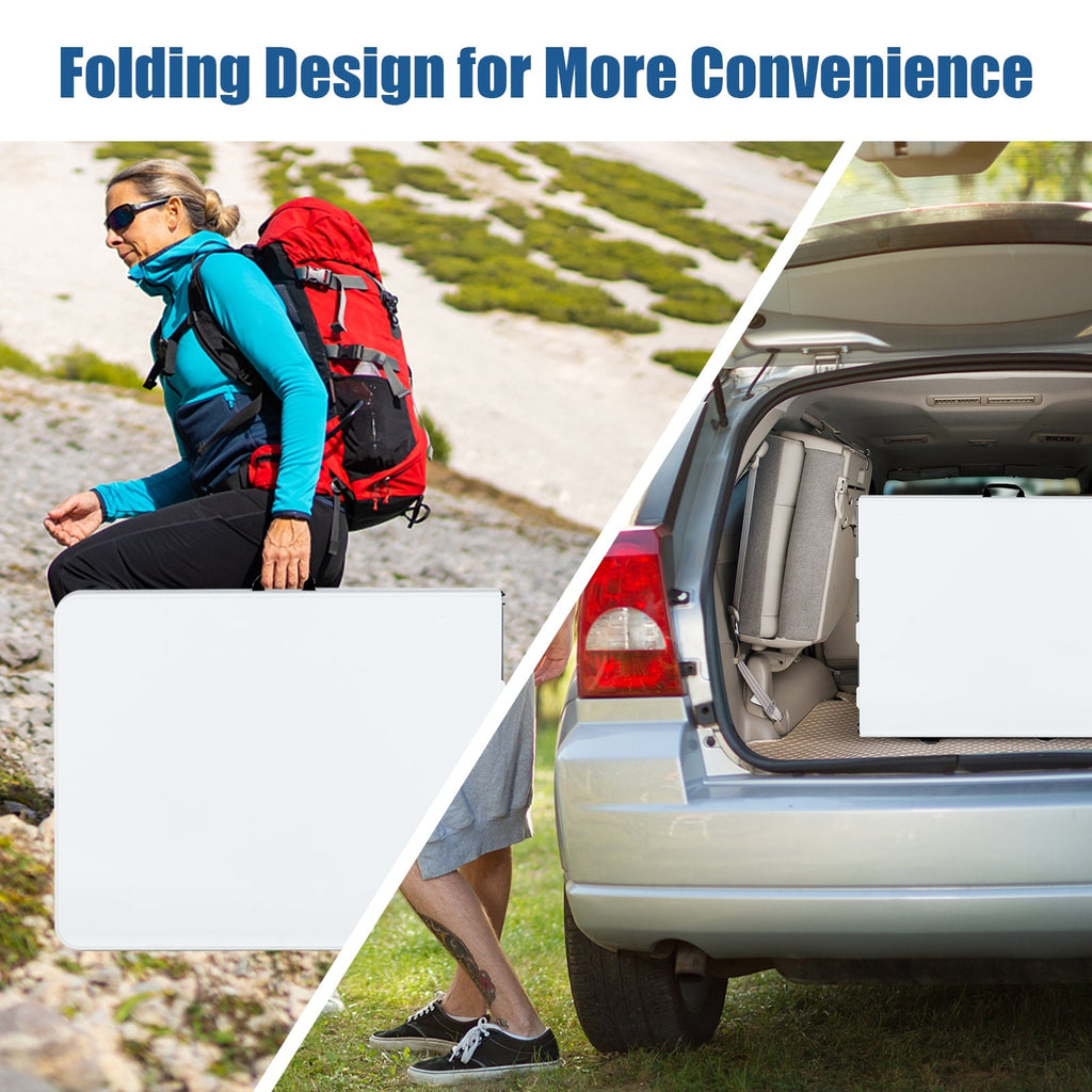 Portable Folding Camping Table with Carrying Handle