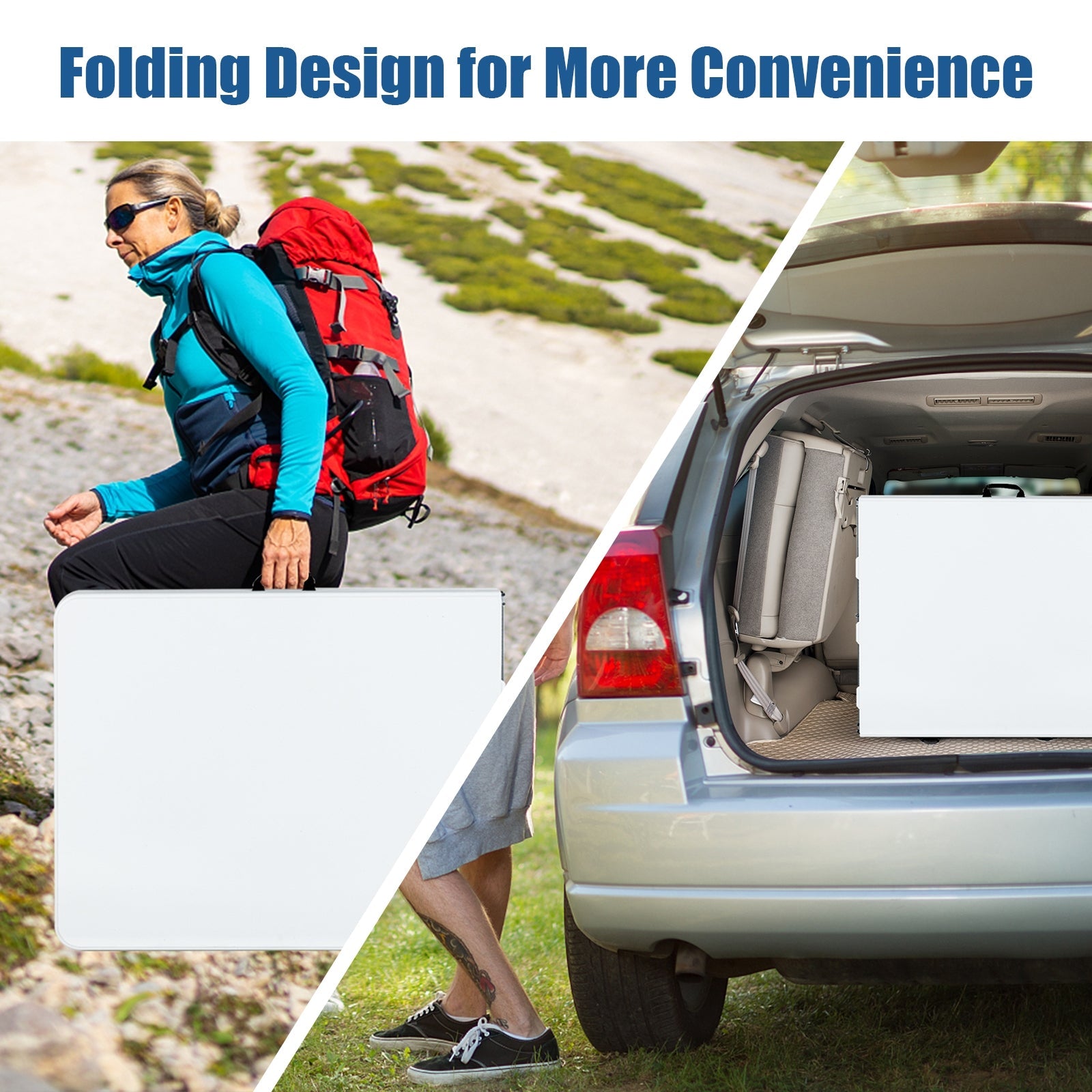 Portable Folding Camping Table with Carrying Handle