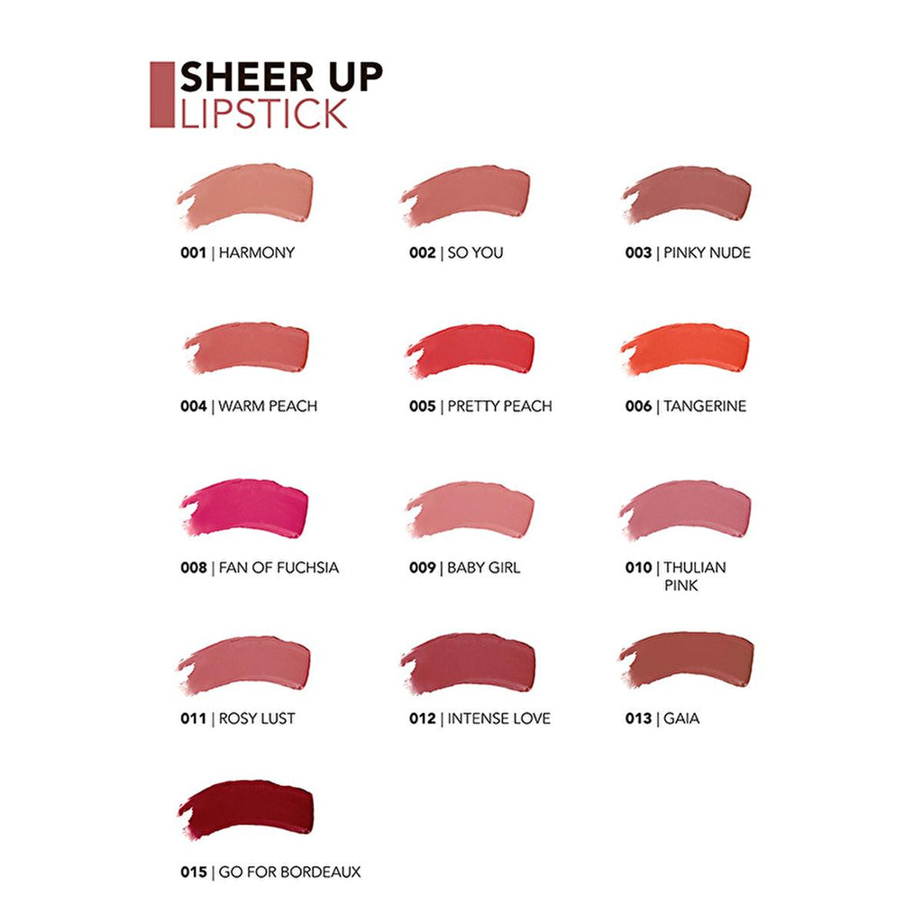 Flormar Sheer Up Moisturizing Lipstick - Pinky Nude: Natural Color, Glossy Finish, Hydrating Lip Color