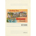 Vintage Lined Notebook Greetings from Hamilton, Ontario, Canada - Paperback