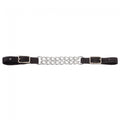 Nylon Curb Strap with Double Chain-Black
