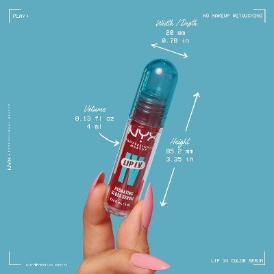 NYX Professional Makeup Lip IV Hydrating Lip Gloss Stain Hydra Honey 0.16 fl oz - New - PhishStones Products