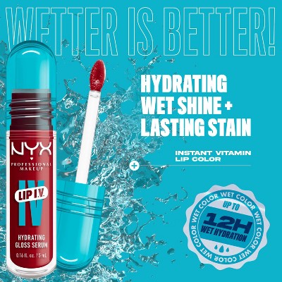 NYX Professional Makeup Lip IV Hydrating Lip Gloss Stain Hydra Honey 0.16 fl oz - New - PhishStones Products