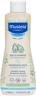Mustela Gentle Tear-Free Baby Shampoo, Natural Ingredients, Hypoallergenic, 16.91 fl oz